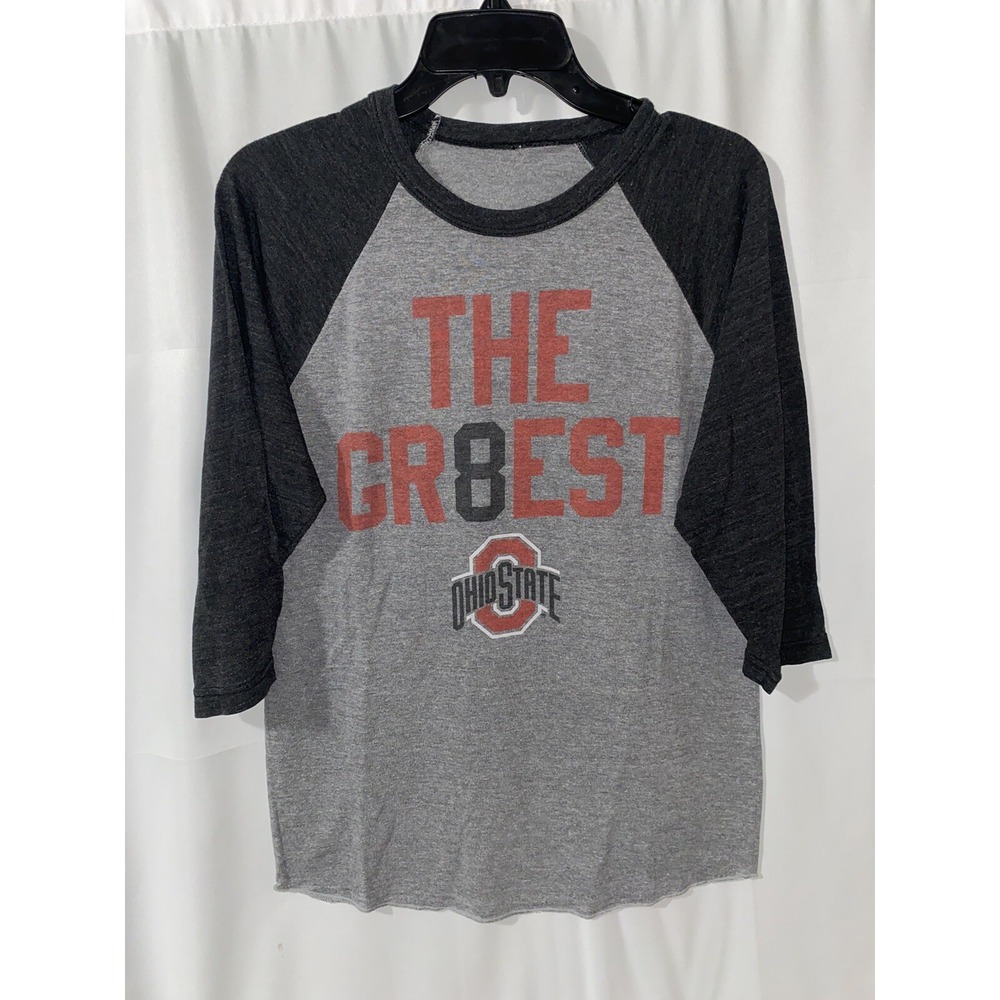 Homage‎ Ohio State University Buckeyes The Gr8est Raglan 3/4 Sleeve Shirt